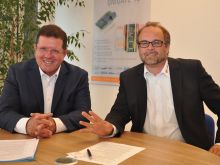 Michael M. Reiter (links), Deutschmann Automation, und Siegfried Müller MB connect line
