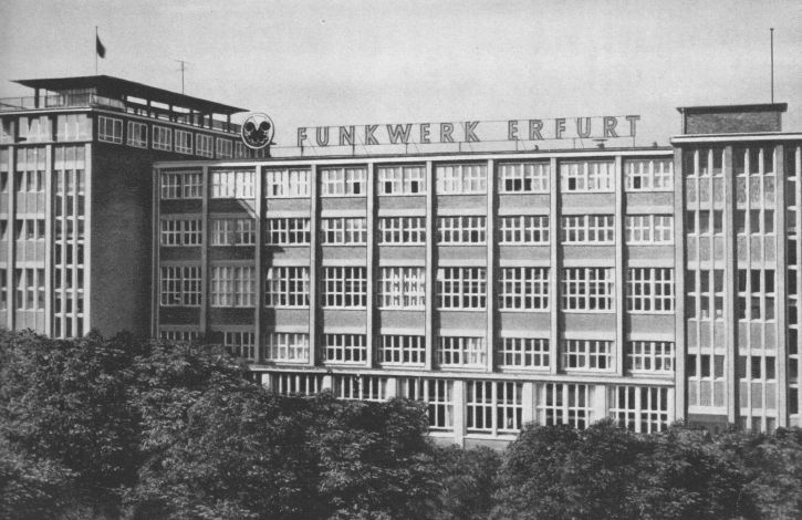 Das Funkwerk Erfurt in den 60er Jahren.