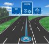 Das Fahrerassistenzaystem von Joynext unterstützt Autofahrer mit einer spurgenauen Positionierung des Fahrzeugs auf der Straße – soweit dafür hochgenaue Kartendaten (HD) vorhanden sind. Das ist derzeit nur bei Autobahnen und Autobahnkreuzen. Joynext