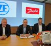 Vertragsunterzeichnung ZF und Danfoss