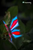 Bild 4: Bis zu drei unterschiedliche Farben lassen sich in verschiedenen Segmenten eines Moduls aufbringen – hier bei einem Schmetterling im Contructa-Stil.