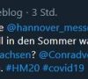 Twitter-Reakionen zur Verschiebung der Hannover Messe 2020