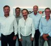 Reiko Winkler (links) ist seit 1. August 2021 Geschäftsführer von Finepower. Auch im Bild (v.l.): Reiner Nowitzki, Dieter Bundfuß, Peter Lutter und Frank Döring. 