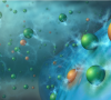 Beim Aufladen der Lithium-Ionen-Zellen entstehen beispielsweise doppelt geladene Magnesiumionen (orange) sowie einfach geladene Lithiumionen (grün), die in der Anode aus Silizium (blau) Lithium-Metall-Silizium-Phasen bilden. Dieser Prozess stabilisiert die Anode und ermöglicht eine höhere Zyklenzahl.