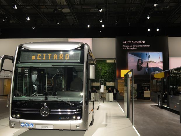 Der E-Citaro von Daimler war wohl der am besten ausgestattete E-Bus – inklusive den neusten Assistenzsystemen.