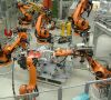 Roboter in der Automobilproduktion