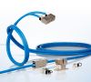 Die Kabelverbinder Class EA sind für 8-adrige Kupfer-Datenkabel (optional auch für 4-adrige Kabel) bis Cat7A geeignet.