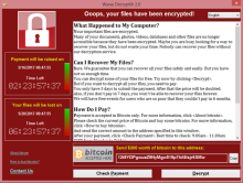 Manufacturing IT-Security ist wichtig. Bild 1: WannaCry-Lockscreen – Ransomware als reale Bedrohung für Betriebe mit digital vernetzter Fertigung.