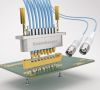Multiport-Mini-SMP-Kabel-Assemblies und -PCB Steckverbinder für die lötfreie Leiterplattenmontage
