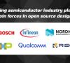 fünf große Unternehmen, nämlich Bosch, Infineon Technologies, Nordic Semiconductor, NXP Semiconductors und Qualcomm, haben soeben angekündigt, dass sie gemeinsam in ein Unternehmen investieren werden, das die Einführung von RISC-V weltweit vorantreiben soll, indem es die Entwicklung von Hardware der nächsten Generation ermöglich