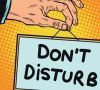 Hand sign "Do not disturb"