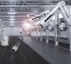 BCM Sensor von Balluff in einer Fabrik mit Robotern