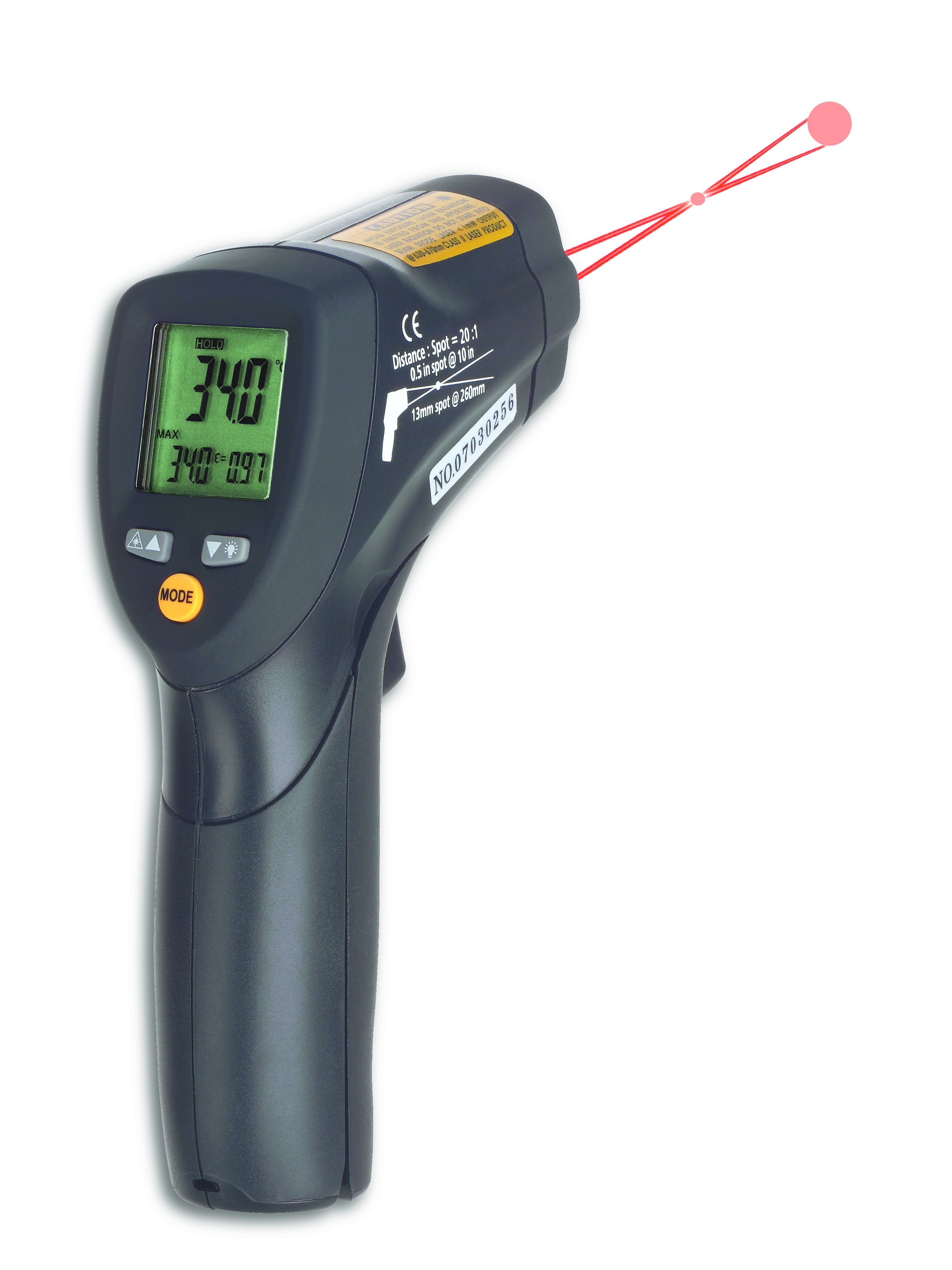 Perel berührungsloses Mini IR-Thermometer Temperatur messen Infrarot LCD 